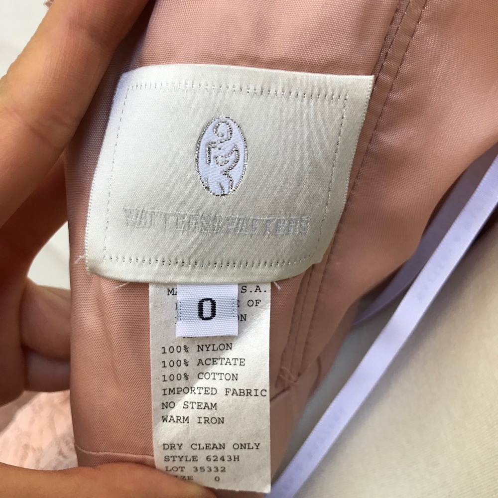 Watters&Watters Catania Pink Lace Dress Bridesmaid - Picture 5 of 6